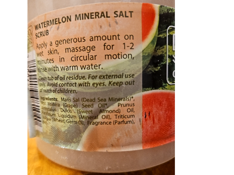 Dead Sea Collection Salt Scrub, Watermelon Extract, 23.28 oz/660 g