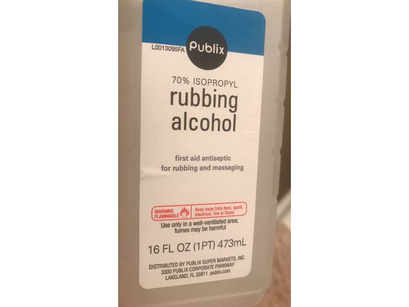 Publix Rubbing Alcohol, 16 fl oz/473 mL