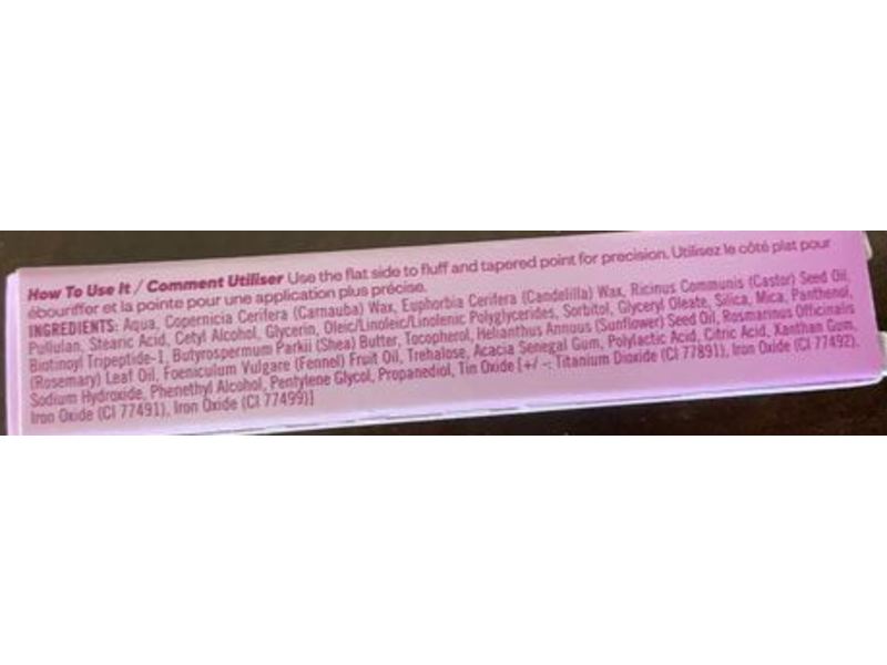 Kosas Air Brow Tinted Clean Volumizing Eyebrow Gel, Medium Brown, 0.12oz/3.7 g