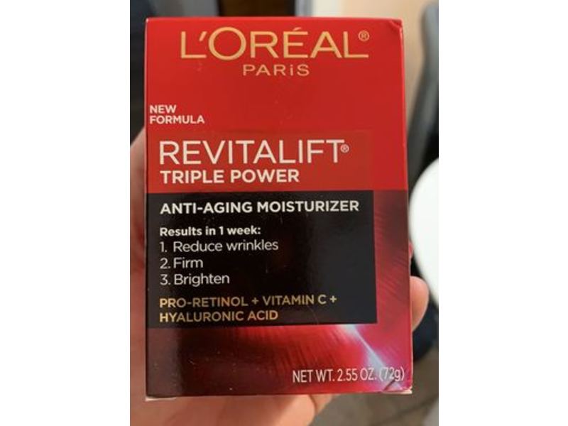 L’Oreal Paris Revitalift Triple Power Anti-Aging Moisturizer, 2.55 oz/72 g