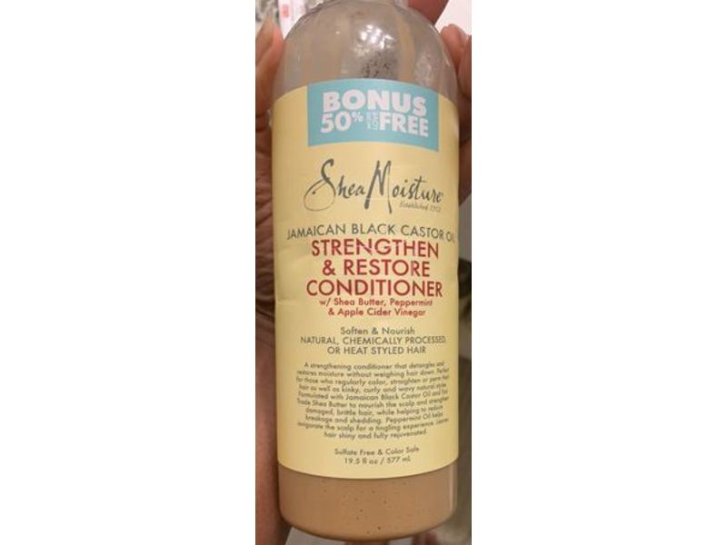 SheaMoisture Strengthen & Restore Conditioner, Jamaican Black Castor Oil, 13 fl oz