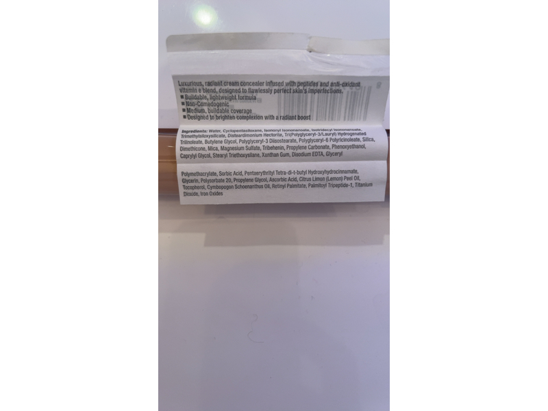 Neutrogena Healthy Skin Radiant Cream Concealer, Brulee Light/Medium 01, 0.24 fl oz/7.1 mL