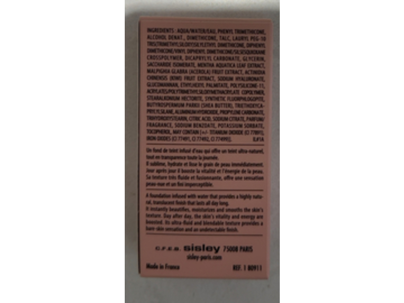 Sisy Paris Phyto-Teint Nude Skin Foundation, 2C Soft Beige, 1 fl oz/30 mL