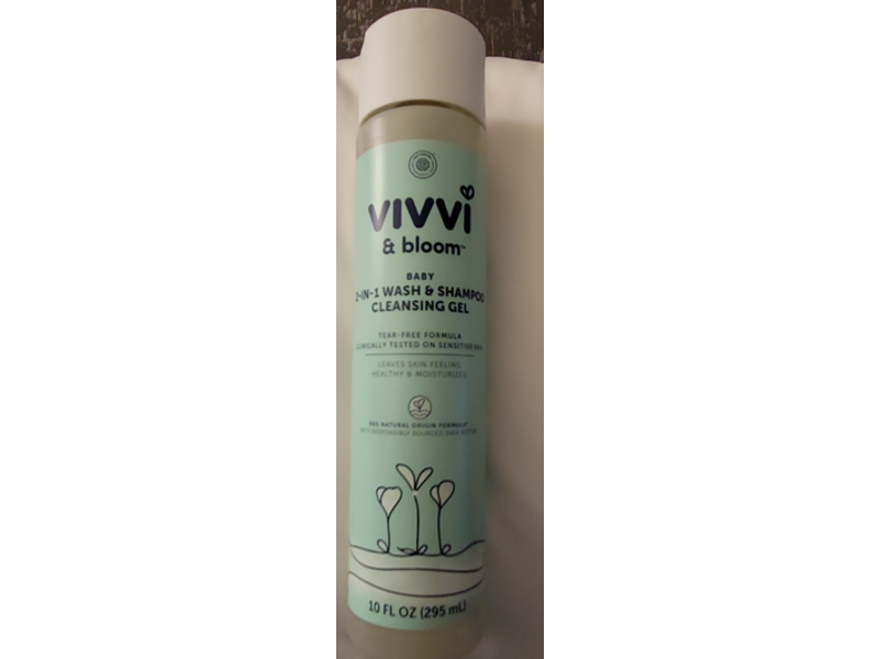 Vivvi & Bloom Baby 2 In 1 Wash & Shampoo Cleansing Gel, 10 oz