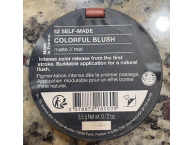 Sephora Collection Colorful Blush Matte, 52 Self - Made, 0.12 oz/3.5 g