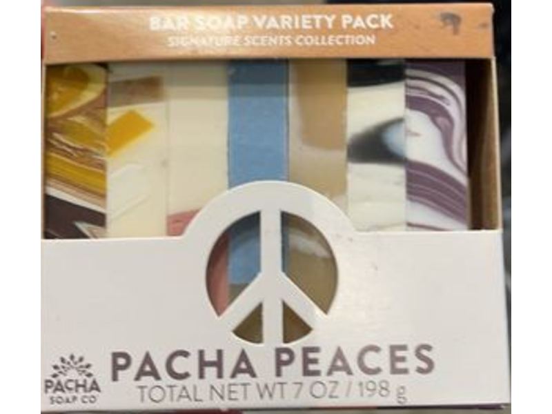 Pacha Peaces Bar Soap Variety Pack, 7 oz/198 g