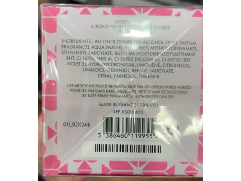 Kate Spade Eau De Parfum Spray, 2 fl oz/60 mL