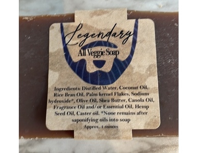 Patchouli Garden Legendary All Veggie Soap, 4 oz