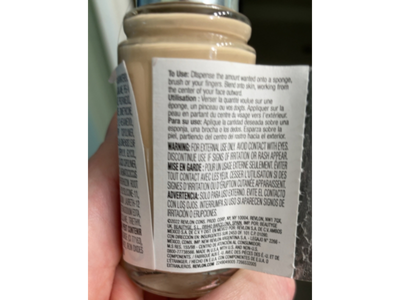 Revlon Illuminance Skin-Caring Foundation, 117 Light Beige, 1 fl oz/30 mL