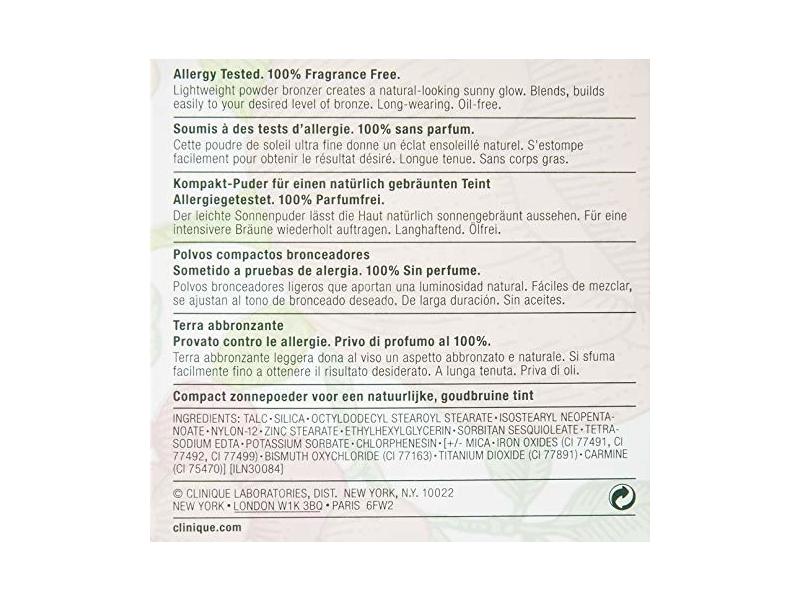 Clinique Pressed Powder Bronzer, No. 03 Sunblushed, 0.33 oz/9.6 g