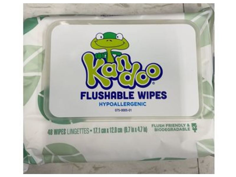 Kandoo Flushable Wipes, 48 Count, Pack Of12