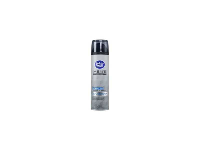 White Rain Men's Collection Sensitive Shave Cream, Solar Rush, 7 oz/207 mL