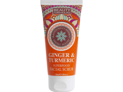 Beauty Formulas Facial Scrub, Ginger & Turmeric, 4.9 fl oz/150 mL
