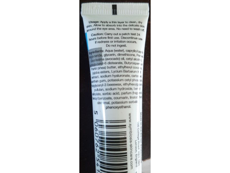 Symbiosis Tightening & Resplendent Eye Mask, 0.50 fl oz/15 mL