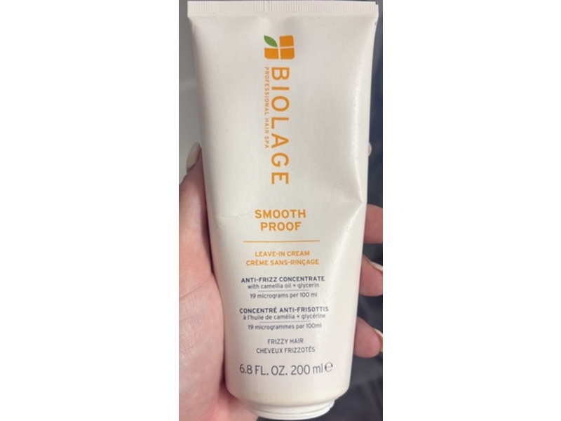 Biolage Smooth Proof Leave-In Cream, Camellia Oil + Glycerin, 6.8 fl oz/200 mL