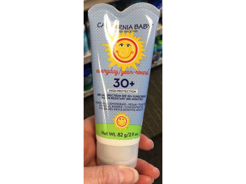 California Baby Sunscreen, SPF 30+, 2.9 oz/82 g