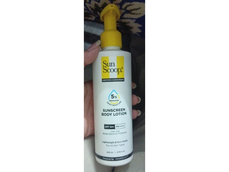 Innovist Sun Scoop Sunscreen Body Lotion, SPF 50 + PA ++++, 6.76 fl oz/200 mL