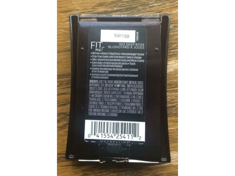 Maybelline New York Fit Me Blush, 302 Deep Rose, 0.16 oz/4.5 g