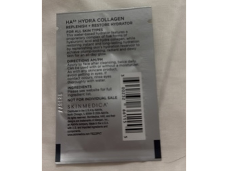 Skin Medica HA5 Hydra Collagen Replenish + Retore Hydrator, 0.05 fl oz/1.5 mL