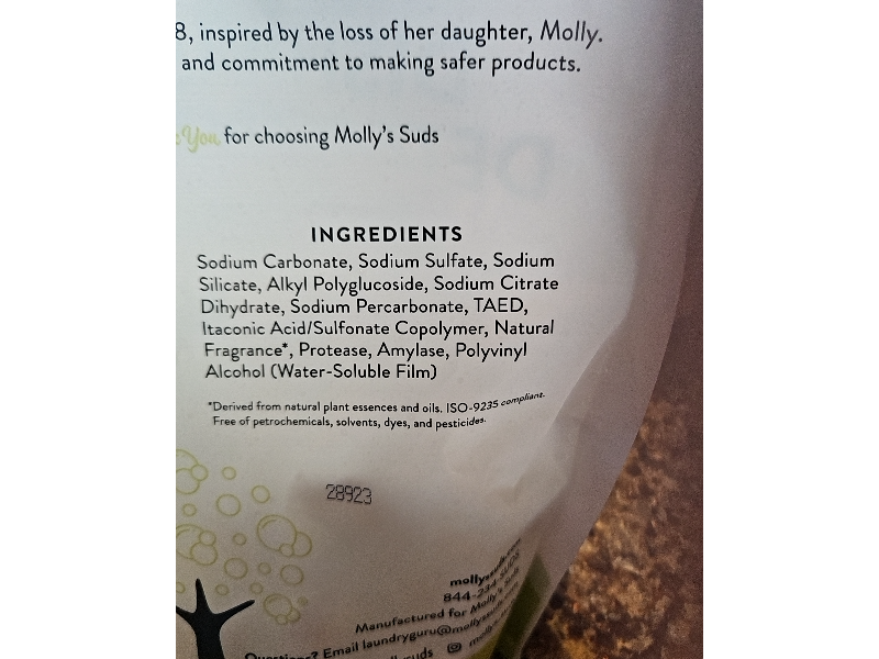 Molly's Suds Dishwasher Detergent Pods, Citrus, 59.26 oz/1.68 kg, 120 Count