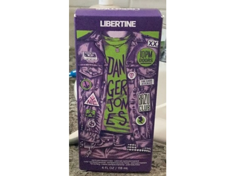 Danger Jones Semi-Permanent Hair Color, Libertine/Violet, 4 fl oz/118 mL