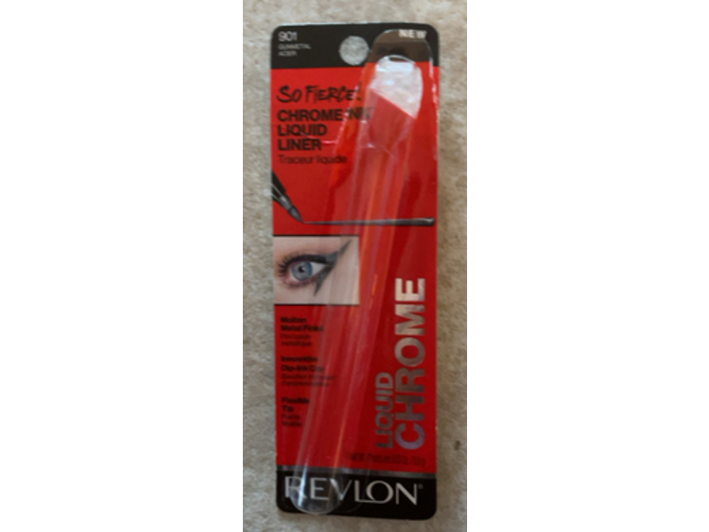 Revlon So Fierce Chrome Liquid Liner, 901 Gunmetal, 0.03 oz/0.9 g