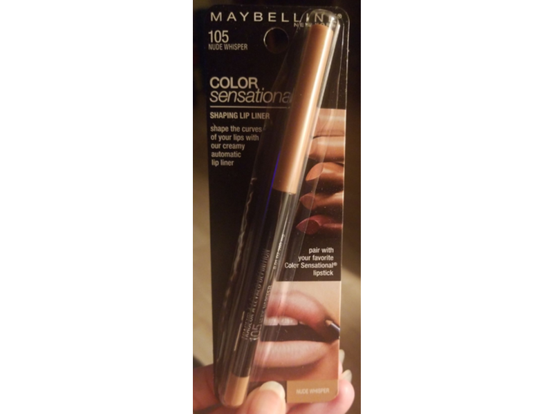 Maybelline Color Sensational Shaping Lip Liner, 105 Nude Whisper, 0.14 oz
