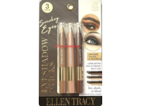 Ellen Tracy Smokey Eyes Eyeshadow Sticks, Brown Taupe & Bronze, 0.07 oz/1.9 g, 3 Count - thumbnail 1