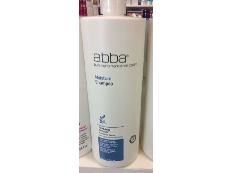 Abba Pure Moisture Shampoo, Olive & Peppermint Oil, 32 fl oz/946 mL