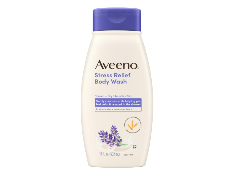 Aveeno Stress Relief Body Wash, Lavender & Chamomile, 18 fl oz/ 532 mL