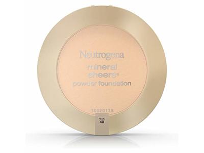 Neutrogena Mineral Sheers Powder Foundation, Nude 40, 0.34 oz/9.6g