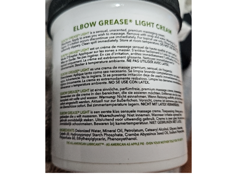 Elbow Grease Light Formula Massage Cream, 15 oz/425 g