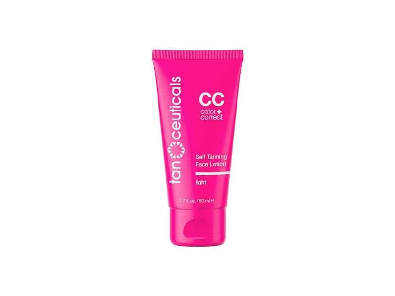 Tanceuticals Cc Color+Correct Self Tanning Face Lotion, Light, 1.7 fl oz/50 mL