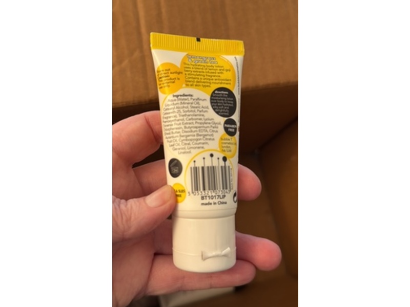 Bubble-T Stimulating Body Lotion, Lemongrass & Green Tea, 1.01 fl oz/30 mL