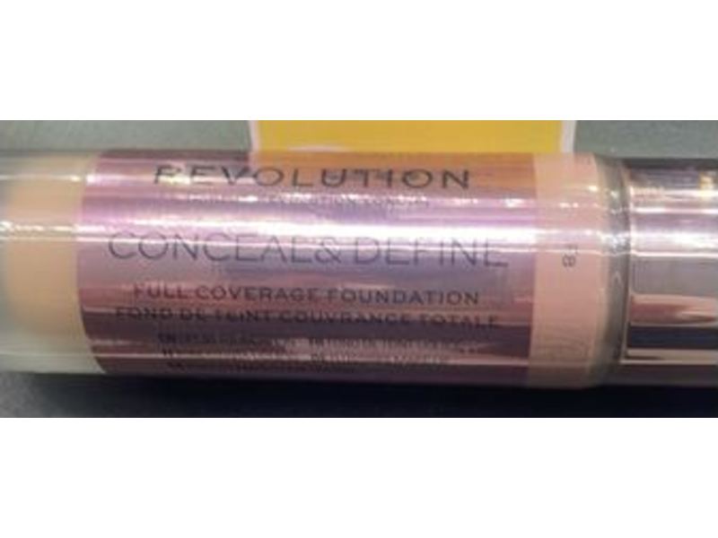 Revolution Conceal & Define Full Coverage Foundation, F8, 23 mL