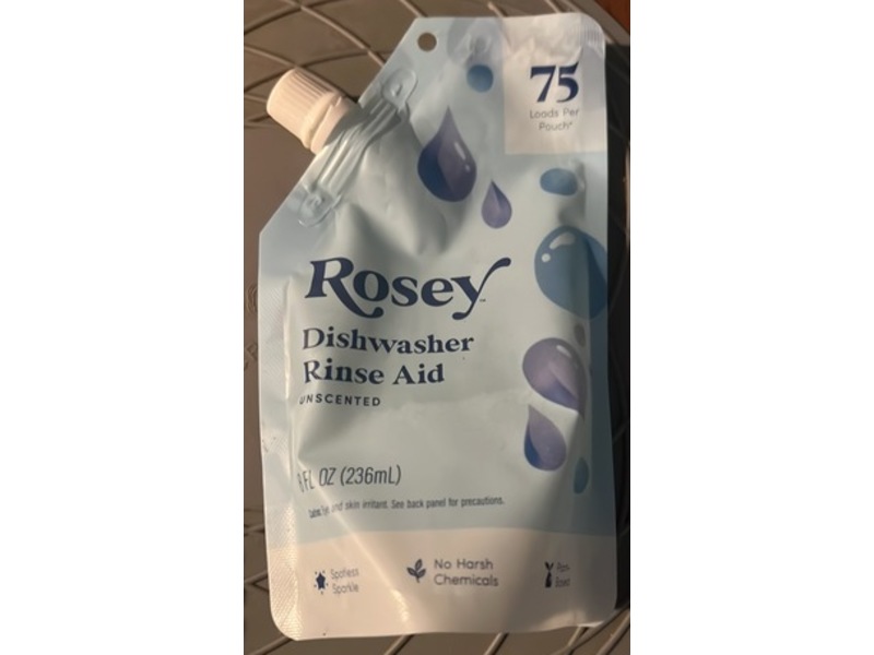 Thrive Market Posay Dishwasher Rinse Aid, Unscented, 75 Loads, 8 fl oz/236 mL