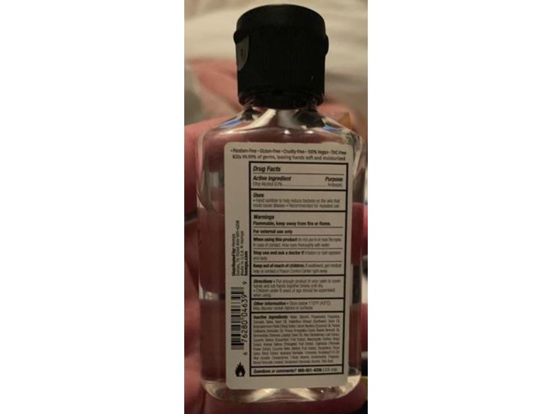 Hempz Herbal Hand Sanitizer, Sweet Pineapple & Honey Melon, 2.25 fl oz/66 mL