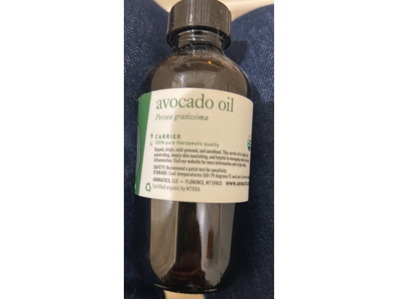 Aromatics International Cold-Pressed Carrier Oil, Avocado, 4 fl oz.118 mL