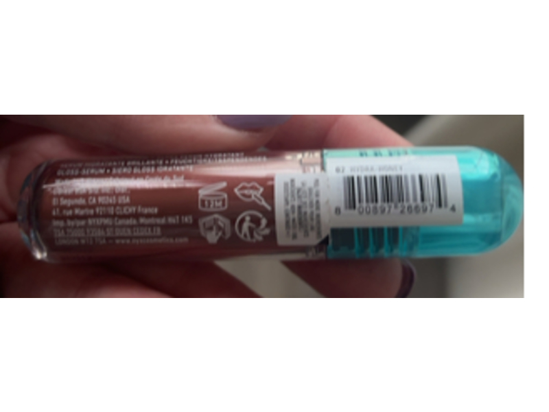 Nyx Professional Makeup Lip IV Hydrating Gloss Serum, 02 Hydra Honey, 0.16 fl oz/5 mL