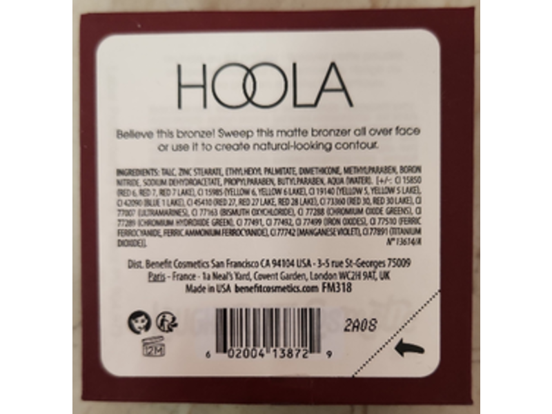 Benefit Matte Powder Bronzer, Hoola, 0.28 oz/8 g