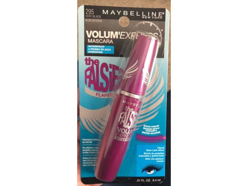 Maybelline New York Volum' Express The Falsies Flared Mascara, Waterproof, 295 Very Black, 0.31 fl oz