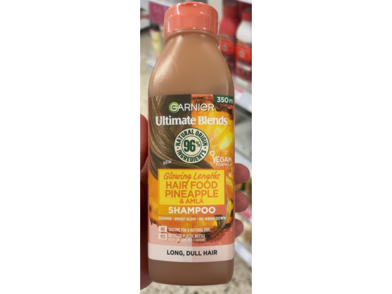 Garnier Ultimate Blends Glowing Length Hair Food Shampoo, Pineapple & Amla, 350 mL