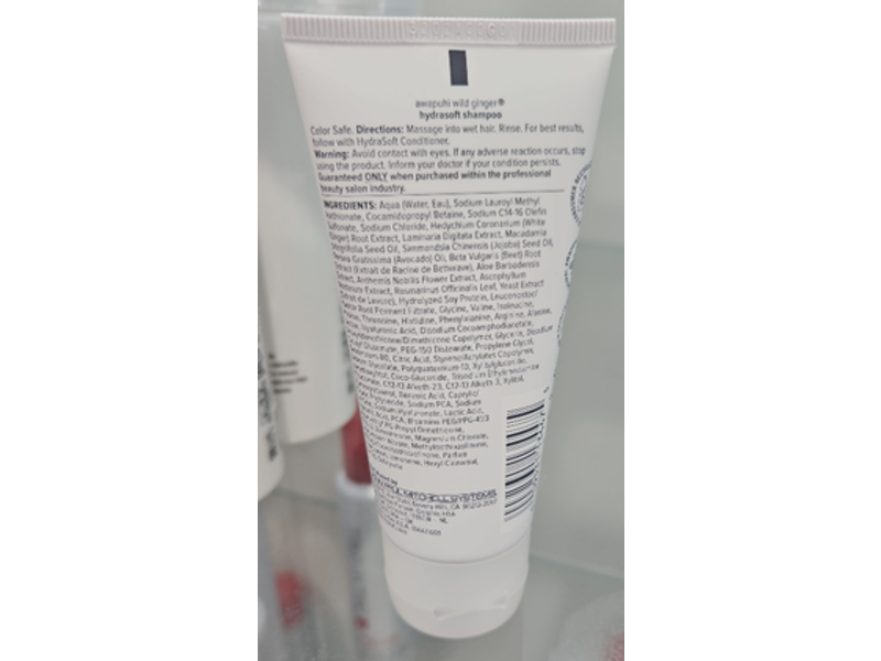 Awapuhi Wild Ginger HydraSoft Shampoo, 2.5 fl oz/75 mL