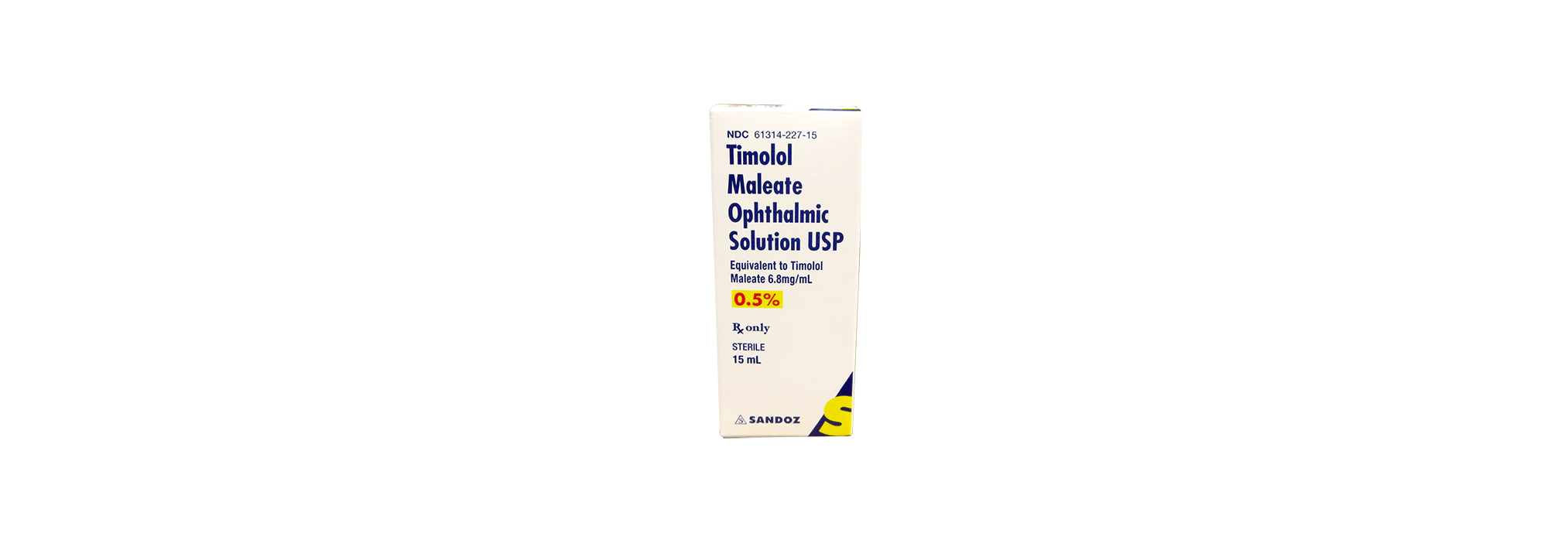 Timolol Maleate Ophthalmic Solution 0.5%, 5 mL, Sandoz (RX)