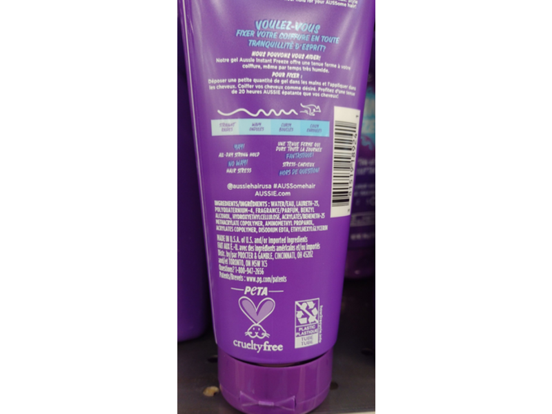 Aussie Instant Freeze Sculpting Gel, 7 oz/198 g