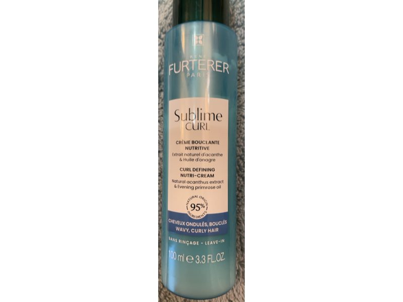 Rene Furterer Sublime Curl Defining Nutri-Cream, 3.3 fl oz/100 mL