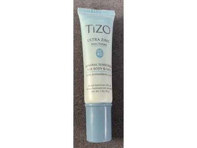 Tizo Ultra Zinc Body & Face Sunscreen, SPF 40, 1 oz/30 g