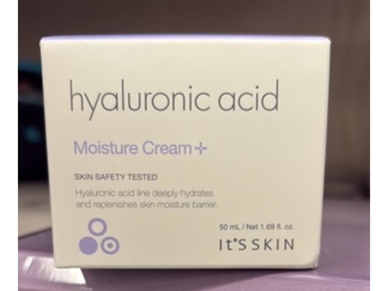 It's Skin Moisture Cream +, Hyaluronic Acid, 1.69 fl oz/50 mL