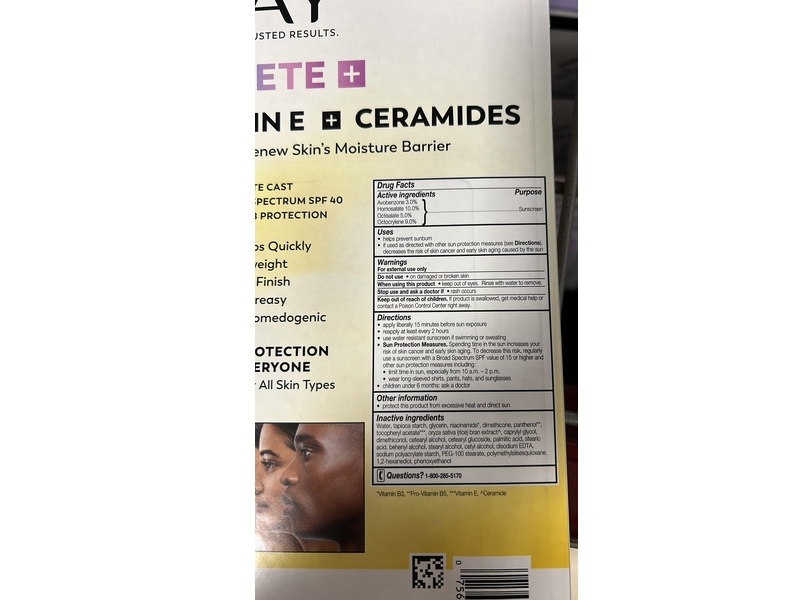 Olay Complete + Face Moisturizer, SPF 40, 6 fl oz/177 mL, 2 Pack