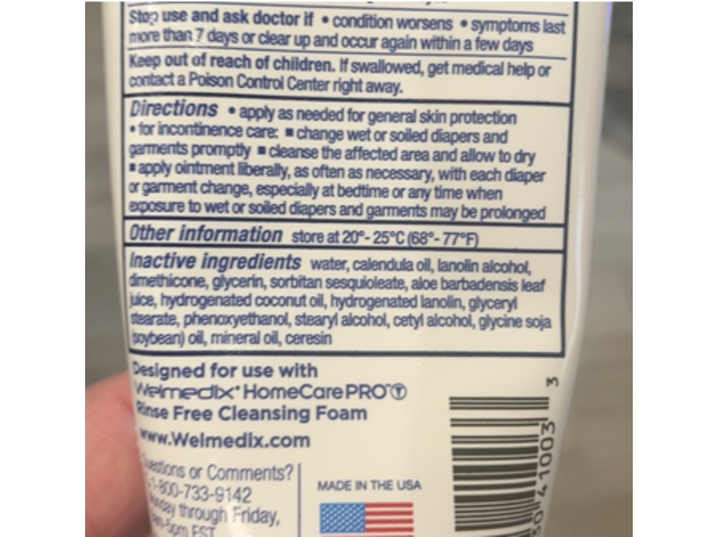 Welmedix HomeCare Pro Fragile Skin Protective Ointment, 5 oz/142 g